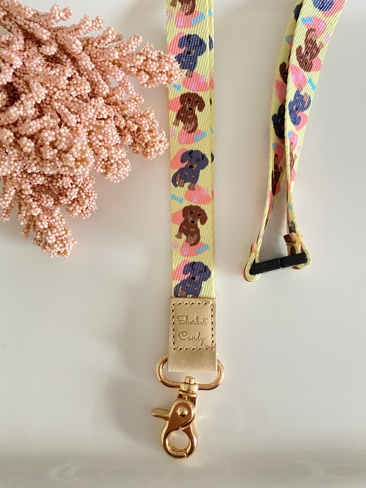 Fabric Lanyard and Fabric Lanyard Brooch Gift Set
