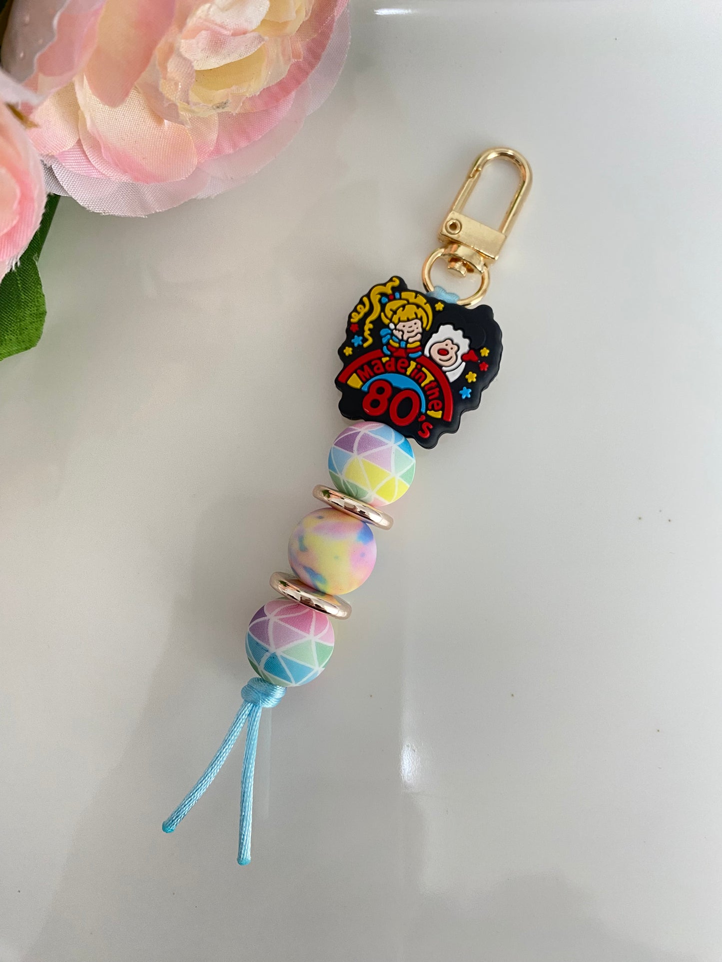 Rainbow Brite & Twink 'Born in the 80's' Keychain
