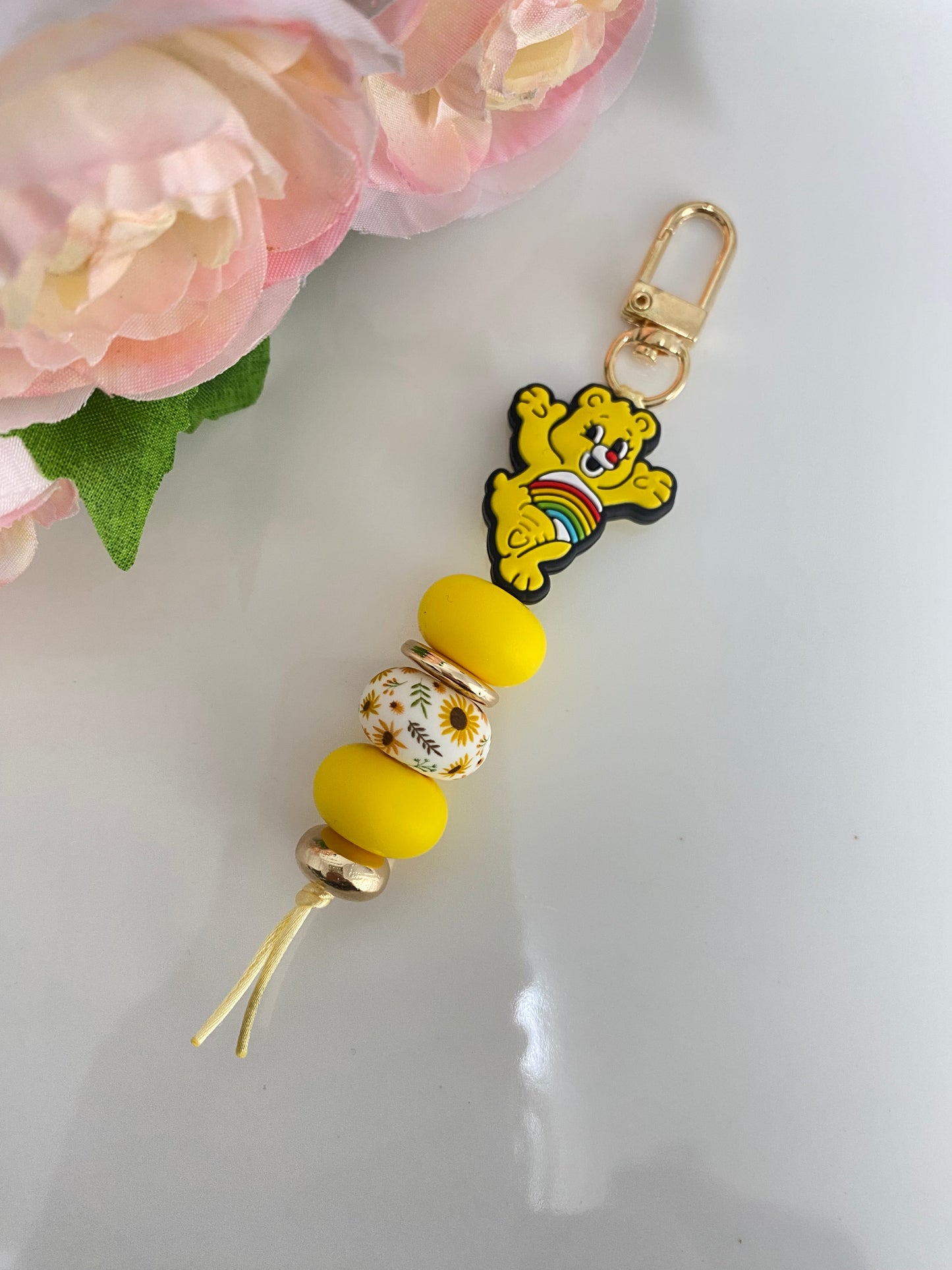 Sunshine Cheer Bear Keychain