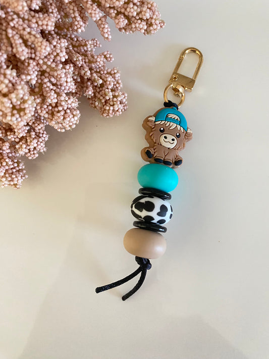 Boy Cow Keychain