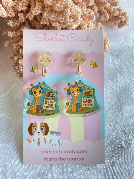🦒 Calm Corner Giraffe – “It’s OK to Take a Break”