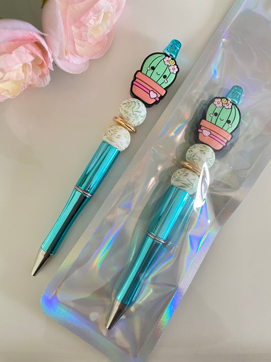 Cactus Beaded Pen