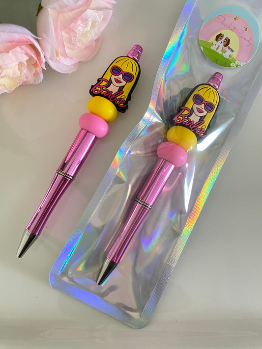 Barbie Beaded Pen